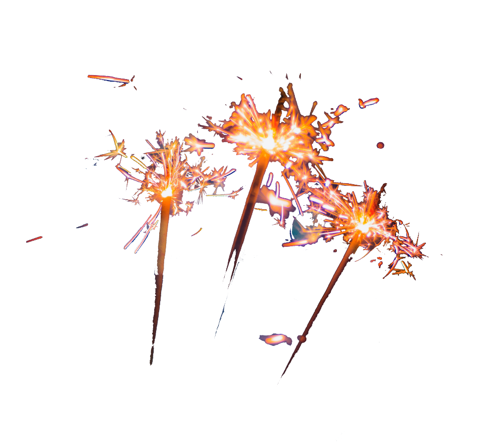 étincelle feu de bengale